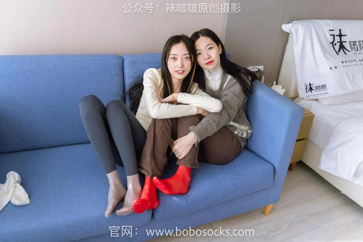 [BoBoSocks袜啵啵]NO.166 小甜豆稚予-板鞋、运动鞋、高跟鞋、白棉袜、蓝丝 [142P]插图5